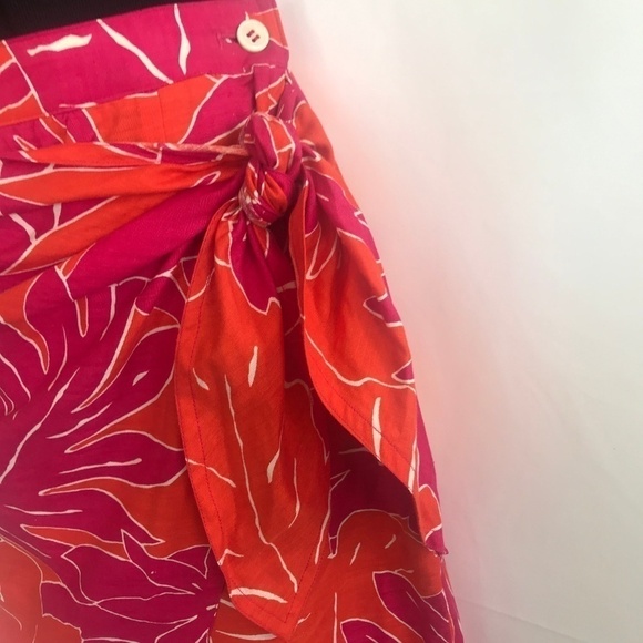 🌺Liz Claiborne Hawaiian Pink/Orange Maxi S - Picture 2 of 8